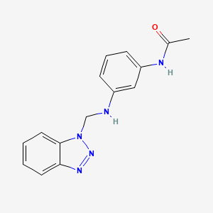 N-{3-[(1H-1,2,3-benzotriazol-1-ylmethyl)amino]phenyl}acetamide