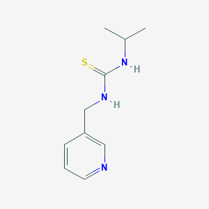 molecular formula C10H15N3S B5869581 N-isopropyl-N'-(3-pyridinylmethyl)thiourea 