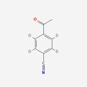 molecular formula C9H7NO B586961 p-Cyanoacetophenone-d4 CAS No. 1794964-28-5