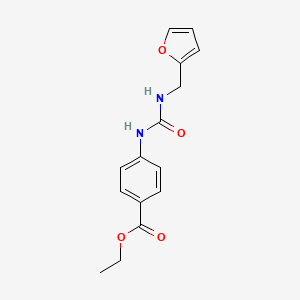molecular formula C15H16N2O4 B5869618 ethyl 4-({[(2-furylmethyl)amino]carbonyl}amino)benzoate 