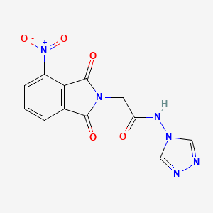 2-(4-nitro-1,3-dioxo-1,3-dihydro-2H-isoindol-2-yl)-N-4H-1,2,4-triazol-4-ylacetamide