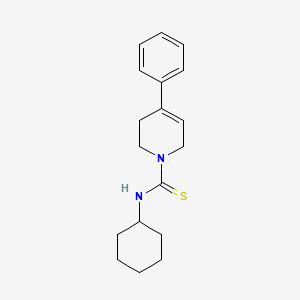 molecular formula C18H24N2S B5869636 N-cyclohexyl-4-phenyl-3,6-dihydro-1(2H)-pyridinecarbothioamide 