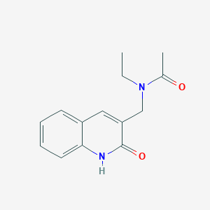 molecular formula C14H16N2O2 B5869646 N-ethyl-N-[(2-hydroxy-3-quinolinyl)methyl]acetamide 