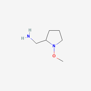 molecular formula C6H14N2O B586965 (1-Methoxypyrrolidin-2-yl)methanamine CAS No. 154273-90-2