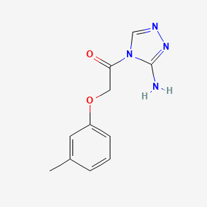 4-[(3-methylphenoxy)acetyl]-4H-1,2,4-triazol-3-amine