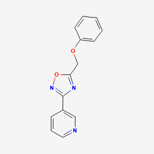 3-[5-(phenoxymethyl)-1,2,4-oxadiazol-3-yl]pyridine