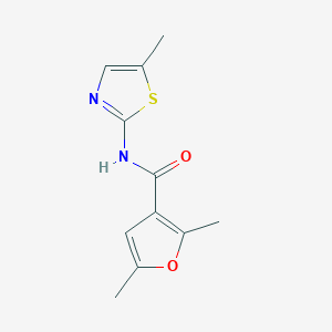 molecular formula C11H12N2O2S B5869722 2,5-dimethyl-N-(5-methyl-1,3-thiazol-2-yl)-3-furamide 