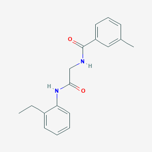 molecular formula C18H20N2O2 B5869749 N-{2-[(2-ethylphenyl)amino]-2-oxoethyl}-3-methylbenzamide 