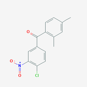 molecular formula C15H12ClNO3 B5869759 (4-chloro-3-nitrophenyl)(2,4-dimethylphenyl)methanone 
