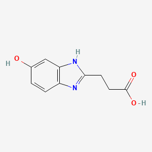 3-(6-hydroxy-1H-benzimidazol-2-yl)propanoic acid