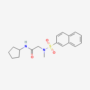 N~1~-cyclopentyl-N~2~-methyl-N~2~-(2-naphthylsulfonyl)glycinamide