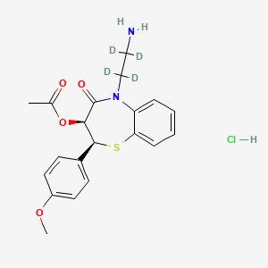 molecular formula C20H23ClN2O4S B586977 N,N-Didesmethyl Diltiazem-d4 Hydrochloride CAS No. 1246819-75-9