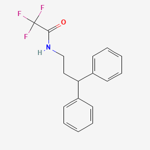 molecular formula C17H16F3NO B5869775 N-(3,3-diphenylpropyl)-2,2,2-trifluoroacetamide 