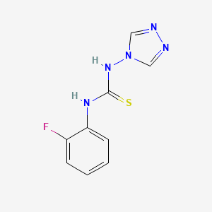 molecular formula C9H8FN5S B5869833 N-(2-fluorophenyl)-N'-4H-1,2,4-triazol-4-ylthiourea 