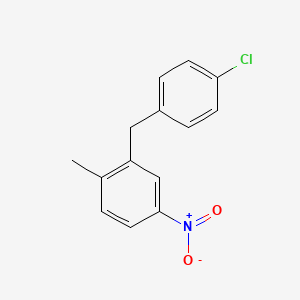molecular formula C14H12ClNO2 B5869844 2-(4-chlorobenzyl)-1-methyl-4-nitrobenzene 