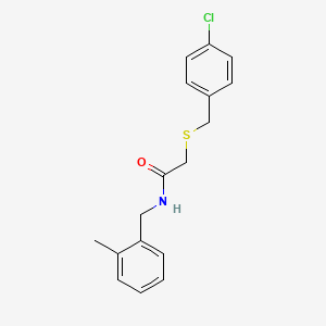 2-[(4-chlorobenzyl)thio]-N-(2-methylbenzyl)acetamide