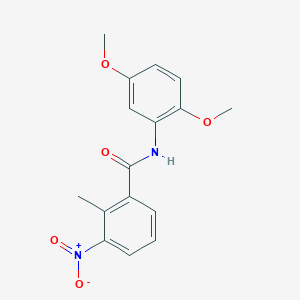 molecular formula C16H16N2O5 B5869873 N-(2,5-dimethoxyphenyl)-2-methyl-3-nitrobenzamide CAS No. 314023-22-8