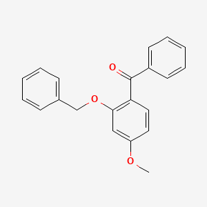 molecular formula C21H18O3 B5869891 [2-(benzyl氧基)-4-甲氧基苯基](苯基)甲酮 CAS No. 24598-35-4