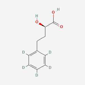 molecular formula C10H12O3 B586990 (R)-2-Hydroxy-4-phenylbutyric Acid-d5 CAS No. 1286987-57-2