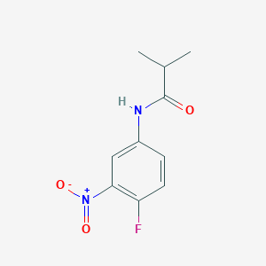 molecular formula C10H11FN2O3 B5869964 N-(4-fluoro-3-nitrophenyl)-2-methylpropanamide 