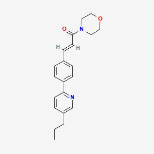 molecular formula C21H24N2O2 B5869972 4-{3-[4-(5-propyl-2-pyridinyl)phenyl]acryloyl}morpholine 