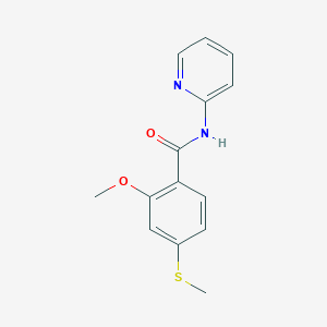 2-methoxy-4-(methylthio)-N-2-pyridinylbenzamide