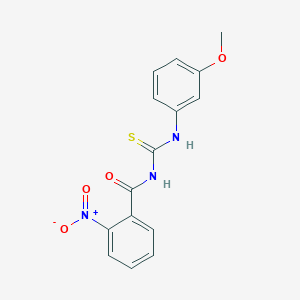 N-{[(3-methoxyphenyl)amino]carbonothioyl}-2-nitrobenzamide