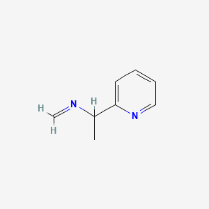 molecular formula C8H10N2 B587000 N-(1-Pyridin-2-ylethyl)methanimine CAS No. 157764-54-0