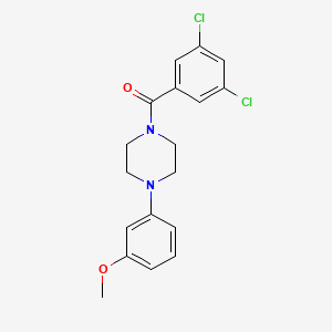 molecular formula C18H18Cl2N2O2 B5870029 1-(3,5-dichlorobenzoyl)-4-(3-methoxyphenyl)piperazine 