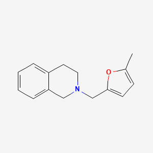 molecular formula C15H17NO B5870035 2-[(5-methyl-2-furyl)methyl]-1,2,3,4-tetrahydroisoquinoline 