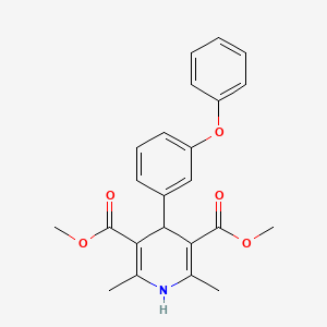 dimethyl 2,6-dimethyl-4-(3-phenoxyphenyl)-1,4-dihydro-3,5-pyridinedicarboxylate