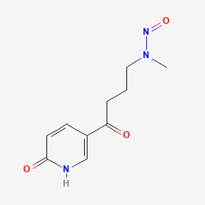 molecular formula C10H13N3O3 B587008 4-(Methylnitrosamino)-1-[3-(6-hydroxypyridyl)-1-butanone CAS No. 151028-45-4