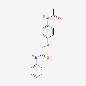 molecular formula C16H16N2O3 B5870092 2-[4-(acetylamino)phenoxy]-N-phenylacetamide 