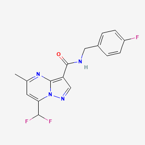 7-(difluoromethyl)-N-(4-fluorobenzyl)-5-methylpyrazolo[1,5-a]pyrimidine-3-carboxamide