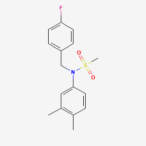 N-(3,4-dimethylphenyl)-N-(4-fluorobenzyl)methanesulfonamide