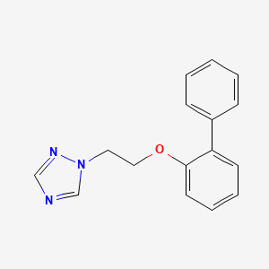 molecular formula C16H15N3O B5870120 1-[2-(2-biphenylyloxy)ethyl]-1H-1,2,4-triazole 