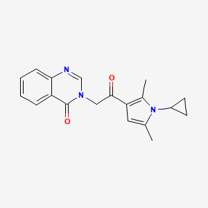 3-[2-(1-cyclopropyl-2,5-dimethyl-1H-pyrrol-3-yl)-2-oxoethyl]-4(3H)-quinazolinone