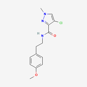 4-chloro-N-[2-(4-methoxyphenyl)ethyl]-1-methyl-1H-pyrazole-3-carboxamide