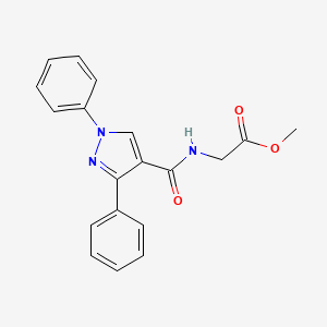 methyl N-[(1,3-diphenyl-1H-pyrazol-4-yl)carbonyl]glycinate