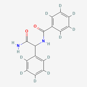 molecular formula C15H14N2O2 B587019 α-(苯甲酰氨基)苯乙酰胺-d10 CAS No. 1246814-47-0