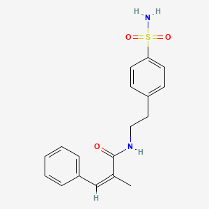 N-{2-[4-(aminosulfonyl)phenyl]ethyl}-2-methyl-3-phenylacrylamide