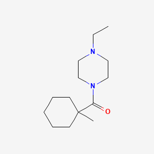 molecular formula C14H26N2O B5870193 1-ethyl-4-[(1-methylcyclohexyl)carbonyl]piperazine 