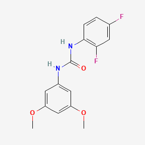 molecular formula C15H14F2N2O3 B5870209 N-(2,4-difluorophenyl)-N'-(3,5-dimethoxyphenyl)urea 