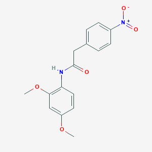 molecular formula C16H16N2O5 B5870214 N-(2,4-dimethoxyphenyl)-2-(4-nitrophenyl)acetamide 