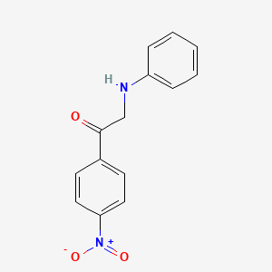 molecular formula C14H12N2O3 B5870216 2-anilino-1-(4-nitrophenyl)ethanone 