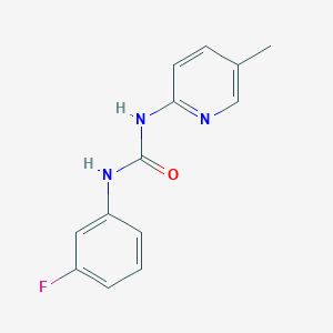 molecular formula C13H12FN3O B5870222 N-(3-fluorophenyl)-N'-(5-methyl-2-pyridinyl)urea 