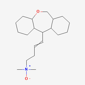 molecular formula C20H35NO2 B587024 N,N-二甲基-4-(十四氢二苯并[b,e]氧杂环-11-基)丁-3-烯-1-胺 N 氧化物 CAS No. 22684-91-9