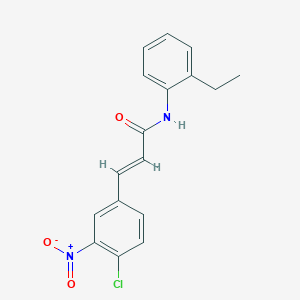 3-(4-chloro-3-nitrophenyl)-N-(2-ethylphenyl)acrylamide