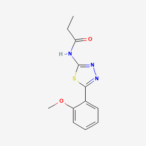 N-[5-(2-methoxyphenyl)-1,3,4-thiadiazol-2-yl]propanamide