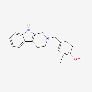 molecular formula C20H22N2O B5870292 2-(4-methoxy-3-methylbenzyl)-2,3,4,9-tetrahydro-1H-beta-carboline CAS No. 5285-15-4